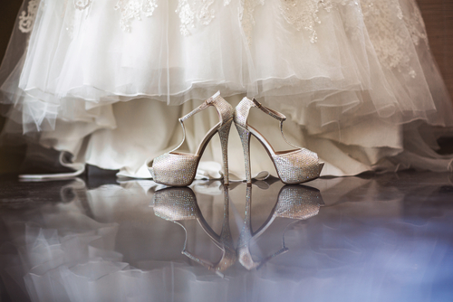 luxury diamond encrusted bridal shoes