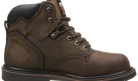 Brown work boot