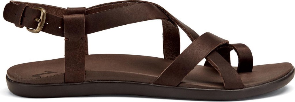 Brown sandal with comfort sole