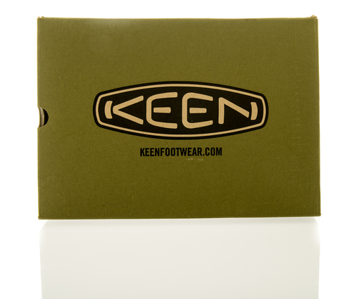 keen logo on olive green box