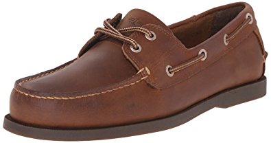 mens brown boat shoe isolated