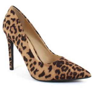 leopard print high heel